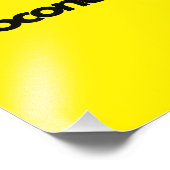 Coconut Black Color Typografie Fotodruck (Ecke)