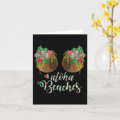 Coconut Bra Blume Hawaii Aloha Beac Karte (Gelbe Blume)