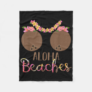 Coconut Bra Blume S Hawaii Aloha Strände Funny Fleecedecke