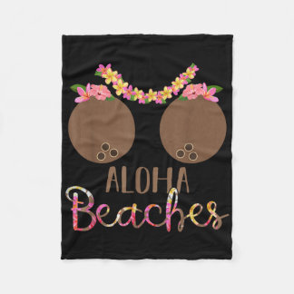 Coconut Bra Blume S Hawaii Aloha Strände Funny Fleecedecke