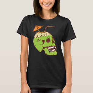 Coconut Bra Skull Skeleton Handkostüm T-Shirt