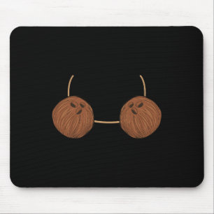 Coconut Brust Kostüm Niedlich leicht Essen Hallowe Mousepad