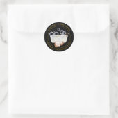 Coconut-Bubble-Marke Runder Aufkleber (Tasche)