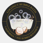 Coconut-Bubble-Marke Runder Aufkleber (Vorderseite)