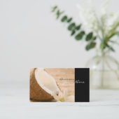 Coconut Business Cards Visitenkarte (Stehend Vorderseite)