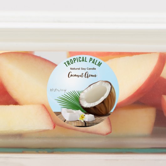 Coconut Candle Etiketten (Befestigt)