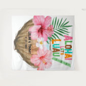 Coconut Cocktail | Aloha Luau Tropical Hawaiian Wandteppich (Vorderseite (Horizontal))