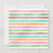 Coconut Cocktail Tropical Birthday Tiki Party Einladung (Rückseite)