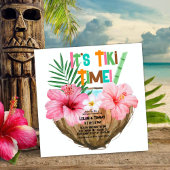 Coconut Cocktail Tropical Tiki Party Dusche Einladung