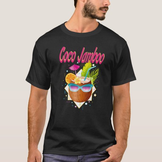 Coconut Colorful  Illustration T-Shirt (Vorderseite)