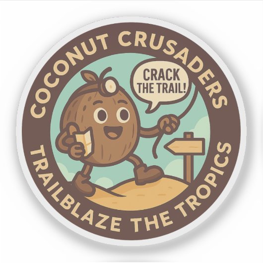Coconut Crusaders Trailblaze The Tropics Aufkleber (Vorderseite)