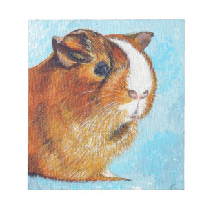 Coconut das Meerschweinchen Gemälde Notizblock