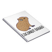 Coconut Doggo Capybara Niedlich Meme Kawaii Baby Notizblock (Rechte Seite)