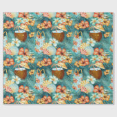 Coconut Drinks  Geschenkpapier (Flach)