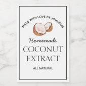 Coconut Extract-Etikett Weinetikett (Einzelnes Label)