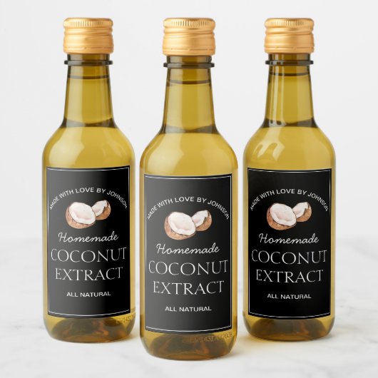 Coconut Extract-Etikett Weinetikett (Flaschen)