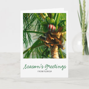 Coconut Florida Weihnachtskarte Feiertagskarte