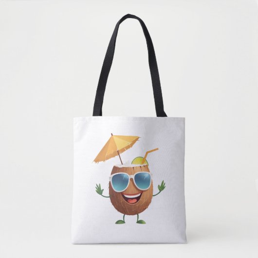 Coconut Fun Freude Urlaub Tropisches Party Tasche (Vorderseite)