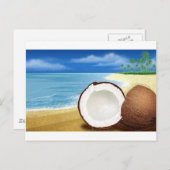 Coconut Getaway Postkarte (Vorne/Hinten)
