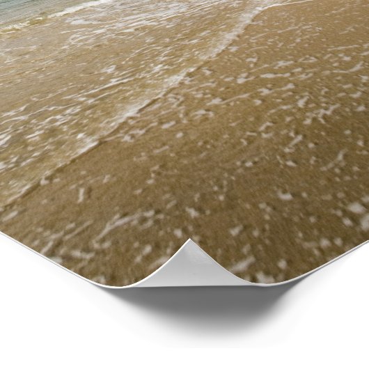 Coconut Grove Beach in Cades Bay, mit St. Poster (Ecke)