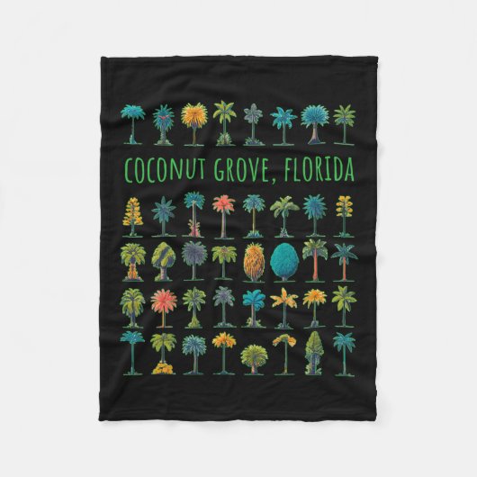Coconut Grove Florida Fleecedecke (Vorderseite)