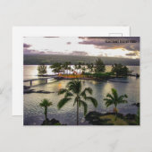 Coconut Island Hilo Hawaii Feiertagspostkarte (Vorne/Hinten)