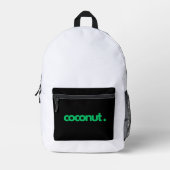 Coconut Moderne Typografie Bedruckter Rucksack (Vorderseite)