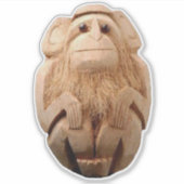 Coconut Monkey Sticker (Vorderseite)