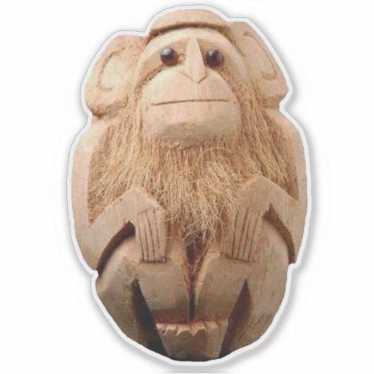 Coconut Monkey Sticker (Vorderseite)