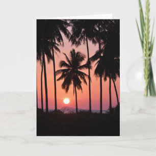 Coconut Palm Tree Landschaft Karte
