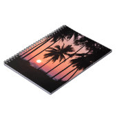 Coconut Palm Tree Landschaft Notizblock (Linke Seite)
