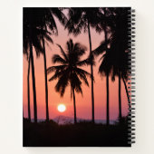 Coconut Palm Tree Landschaft Notizblock (Rückseite)