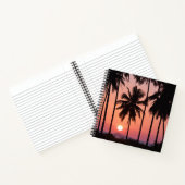 Coconut Palm Tree Landschaft Notizblock (Innenseite)