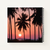 Coconut Palm Tree Landschaft Notizblock (Rückseite)