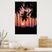 Coconut Palm Tree Landschaft Poster (Küche)