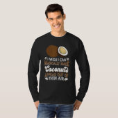 Coconut Palm Tree Summer Beach Tropical Frucht Coc T-Shirt (Vorne ganz)