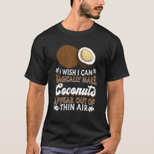 Coconut Palm Tree Summer Beach Tropical Frucht Coc T-Shirt (Vorderseite)