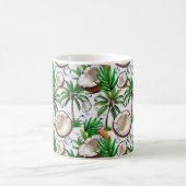 Coconut Palm Tree tropisches Muster Kaffeetasse (Mittel)