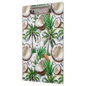 Coconut Palm Tree tropisches Muster Klemmbrett (Links)