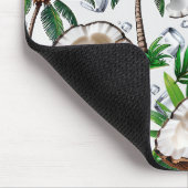Coconut Palm Tree tropisches Muster Mousepad (Ecke)