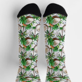 Coconut Palm Tree tropisches Muster Socken (Oben)