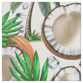 Coconut Palm Tree tropisches Muster Stoff (Nahaufnahme)