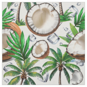Coconut Palm Tree tropisches Muster Stoff