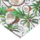 Coconut Palm Tree tropisches Muster Tischdecke (Schrägansicht)