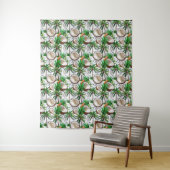 Coconut Palm Tree tropisches Muster Wandteppich (Beispiel)