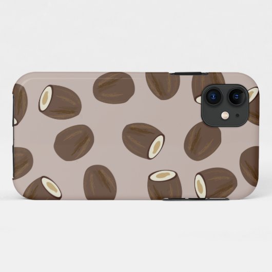Coconut Pattern Case-Mate iPhone Hülle (Rückseite (Horizontal))