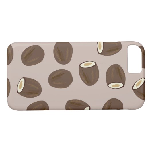 Coconut Pattern Case-Mate iPhone Hülle (Rückseite (Horizontal))