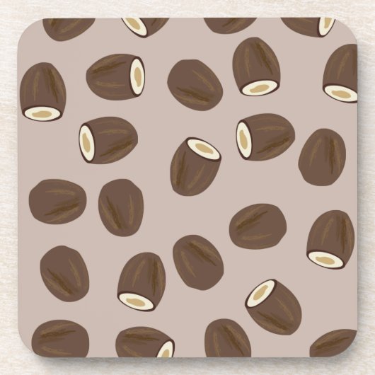 Coconut Pattern Getränkeuntersetzer (Vorderseite)