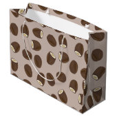 Coconut Pattern Große Geschenktüte (Rückseite Schrägansicht)