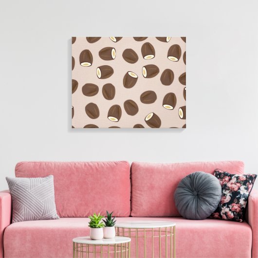 Coconut Pattern Leinwanddruck (Insitu (Wohnzimmer))